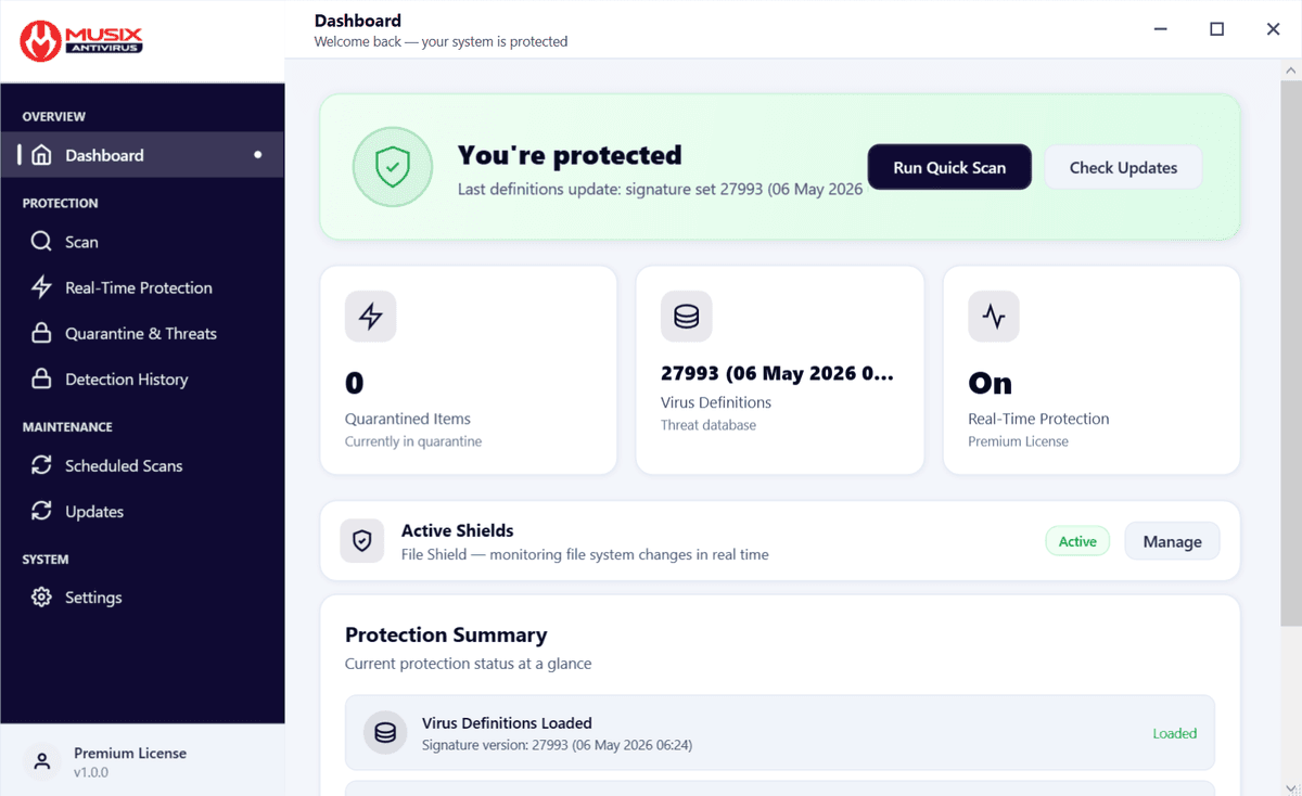 Musix Antivirus